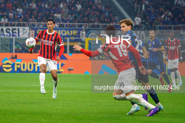 Tijjani Reijnders during FC Internazionale against AC Milan, Serie A, at Giuseppe Meazza Stadium in Milan, Italy, on September 22, 2024. 