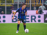 Benjamin Pavard participates in the FC Internazionale against AC Milan Serie A match at Giuseppe Meazza Stadium in Milan, Italy, on Septembe...