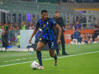 Denzel Dumfries during FC Internazionale against AC Milan, Serie A, at Giuseppe Meazza Stadium in Milan, Italy, on September 22, 2024. (