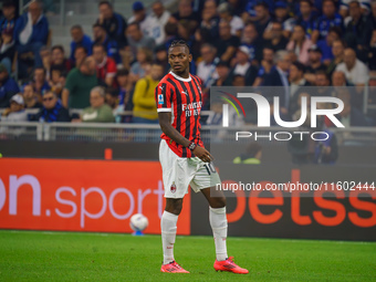 Rafael Leao during FC Internazionale against AC Milan, Serie A, at Giuseppe Meazza Stadium in Milan, Italy, on September 22, 2024. (