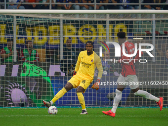 Mike Maignan during FC Internazionale against AC Milan, Serie A, at Giuseppe Meazza Stadium in Milan, Italy, on September 22, 2024. (