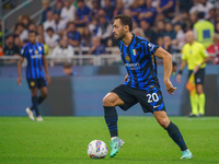 Hakan Calhanoglu during FC Internazionale against AC Milan, Serie A, at Giuseppe Meazza Stadium in Milan, Italy, on September 22, 2024. (