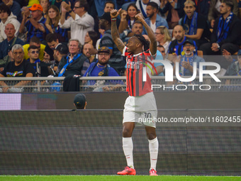 Rafael Leao during FC Internazionale against AC Milan, Serie A, at Giuseppe Meazza Stadium in Milan, Italy, on September 22, 2024. (