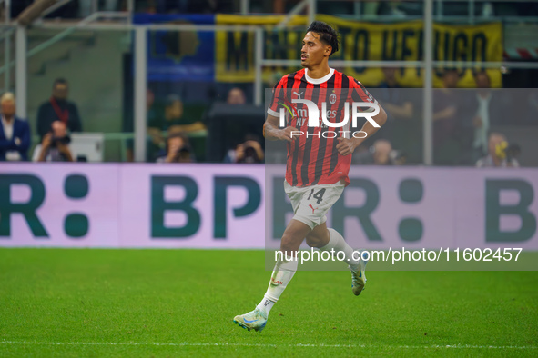 Tijjani Reijnders during FC Internazionale against AC Milan, Serie A, at Giuseppe Meazza Stadium in Milan, Italy, on September 22, 2024. 