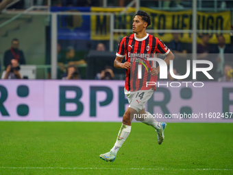 Tijjani Reijnders during FC Internazionale against AC Milan, Serie A, at Giuseppe Meazza Stadium in Milan, Italy, on September 22, 2024. (