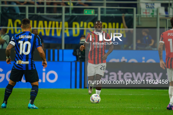 Youssouf Fofana during FC Internazionale against AC Milan, Serie A, at Giuseppe Meazza Stadium in Milan, Italy, on September 22, 2024. 