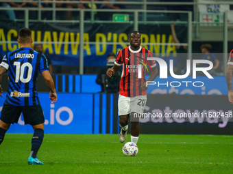 Youssouf Fofana during FC Internazionale against AC Milan, Serie A, at Giuseppe Meazza Stadium in Milan, Italy, on September 22, 2024. (