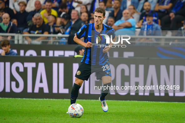 Benjamin Pavard during FC Internazionale against AC Milan, Serie A, at Giuseppe Meazza Stadium in Milan, Italy, on September 22, 2024. 