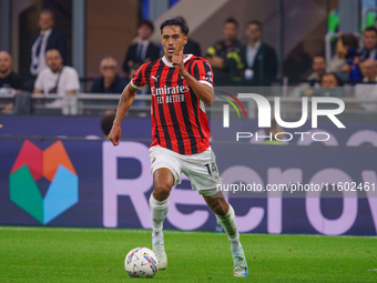 Tijjani Reijnders during FC Internazionale against AC Milan, Serie A, at Giuseppe Meazza Stadium in Milan, Italy, on September 22, 2024. (