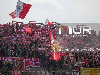 A supporter of AC Monza's Curva Davide Pieri during the match between AC Monza and Bologna FC 1909, Serie A, at U-Power Stadium in Monza, It...