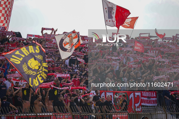 A supporter of AC Monza's Curva Davide Pieri during the match between AC Monza and Bologna FC 1909, Serie A, at U-Power Stadium in Monza, It...