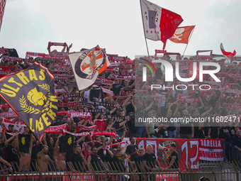 A supporter of AC Monza's Curva Davide Pieri during the match between AC Monza and Bologna FC 1909, Serie A, at U-Power Stadium in Monza, It...