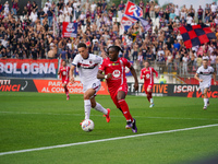 Warren Bondo participates in the match between AC Monza and Bologna FC 1909, Serie A, at U-Power Stadium in Monza, Italy, on September 22, 2...