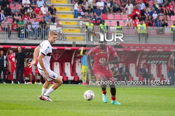 Omari Forson during AC Monza against Bologna FC 1909, Serie A, at U-Power Stadium in Monza, Italy, on September 22, 2024. 