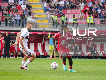 Omari Forson during AC Monza against Bologna FC 1909, Serie A, at U-Power Stadium in Monza, Italy, on September 22, 2024. (