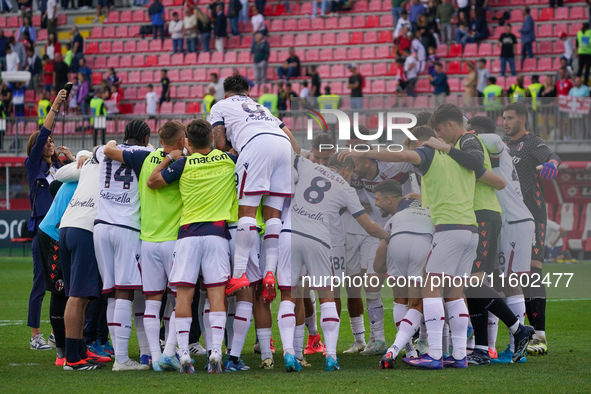 The team of Bologna FC 1909 during the match between AC Monza and Bologna FC 1909, Serie A, at U-Power Stadium in Monza, Italy, on September...