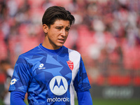 Semuel Pizzignacco participates in the match between AC Monza and Bologna FC 1909, Serie A, at U-Power Stadium in Monza, Italy, on September...