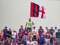 Supporters of Bologna FC 1909 during the match between AC Monza and Bologna FC 1909, Serie A, at U-Power Stadium in Monza, Italy, on Septemb...