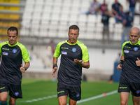 Davide Massa referees during the match between AC Monza and Bologna FC 1909, Serie A, at U-Power Stadium in Monza, Italy, on September 22, 2...