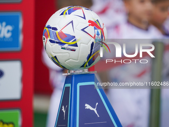 Serie A ball during AC Monza against Bologna FC 1909, Serie A, at U-Power Stadium in Monza, Italy, on September 22, 2024. (