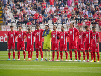 The team of AC Monza plays against Bologna FC 1909 in Serie A at U-Power Stadium in Monza, Italy, on September 22, 2024. (