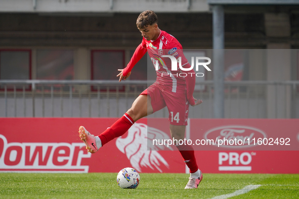 Daniel Maldini during AC Monza against Bologna FC 1909, Serie A, at U-Power Stadium in Monza, Italy, on September 22, 2024. 