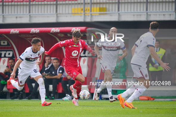 Daniel Maldini during AC Monza against Bologna FC 1909, Serie A, at U-Power Stadium in Monza, Italy, on September 22, 2024. 