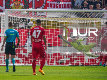 Stefano Turati participates in the match between AC Monza and Bologna FC 1909, Serie A, at U-Power Stadium in Monza, Italy, on September 22,...