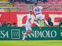 Kacper Urbanski scores a goal during the match between AC Monza and Bologna FC 1909 in Serie A at U-Power Stadium in Monza, Italy, on Septem...