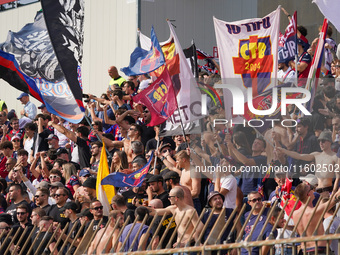 Supporters of Bologna FC 1909 during the match between AC Monza and Bologna FC 1909, Serie A, at U-Power Stadium in Monza, Italy, on Septemb...