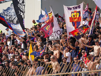 Supporters of Bologna FC 1909 during the match between AC Monza and Bologna FC 1909, Serie A, at U-Power Stadium in Monza, Italy, on Septemb...