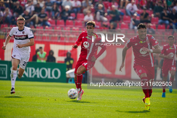 Daniel Maldini during AC Monza against Bologna FC 1909, Serie A, at U-Power Stadium in Monza, Italy, on September 22, 2024. 