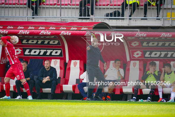 Vincenzo Italiano (head coach of Bologna FC 1909) during AC Monza against Bologna FC 1909, Serie A, at U-Power Stadium in Monza, Italy, on S...