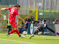 Milan Djuric scores a goal during the match between AC Monza and Bologna FC 1909, Serie A, at U-Power Stadium in Monza, Italy, on September...