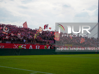 A supporter of AC Monza's Curva Davide Pieri during the match between AC Monza and Bologna FC 1909, Serie A, at U-Power Stadium in Monza, It...