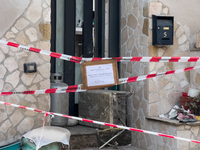 People dig through the rubble of a building that collapses in Saviano, near Naples, on Sunday morning. According to initial reconstructions,...