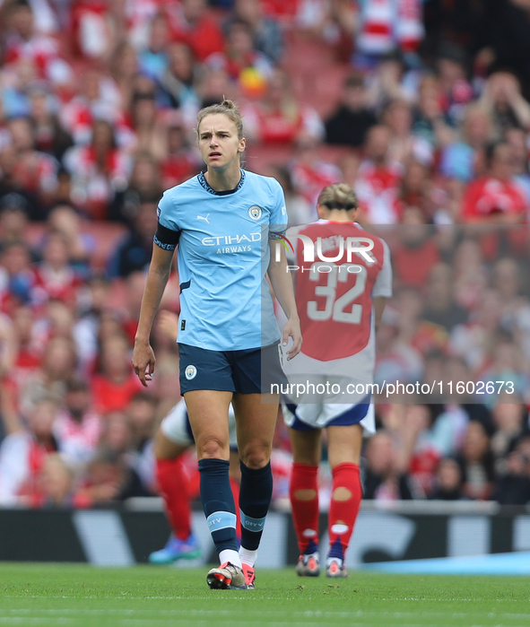 Vivianne Miedema returns to her former club during the Barclays FA Women's Super League match between Arsenal and Manchester City at the Emi...