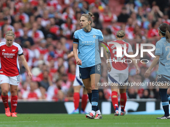 Vivianne Miedema returns to her former club during the Barclays FA Women's Super League match between Arsenal and Manchester City at the Emi...