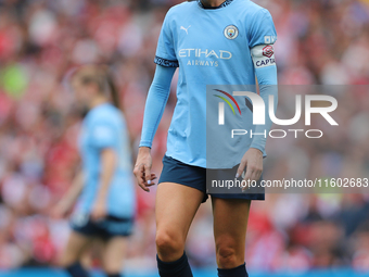 Manchester City Captain Alex Greenwood during the Barclays FA Women's Super League match between Arsenal and Manchester City at the Emirates...