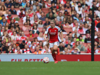 Arsenal Captain Kim Little during the Barclays FA Women's Super League match between Arsenal and Manchester City at the Emirates Stadium in...