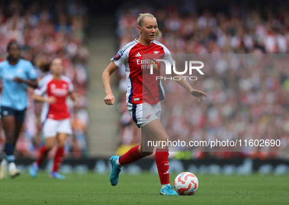 Frida Maanum during the Barclays FA Women's Super League match between Arsenal and Manchester City at the Emirates Stadium in London, Englan...