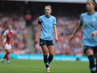 Vivianne Miedema participates in the Barclays FA Women's Super League match between Arsenal and Manchester City at the Emirates Stadium in L...