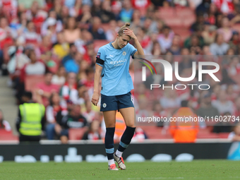 Vivianne Miedema appears frustrated during the Barclays FA Women's Super League match between Arsenal and Manchester City at the Emirates St...