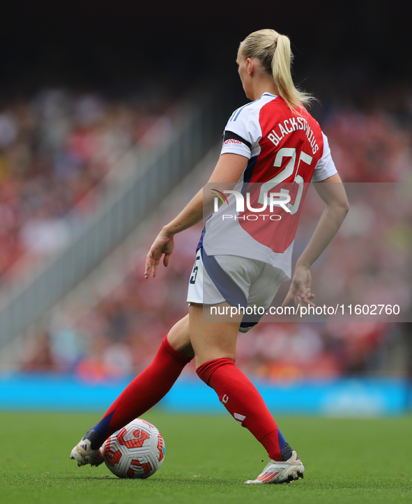 Stina Blackstenius during the Barclays FA Women's Super League match between Arsenal and Manchester City at the Emirates Stadium in London,...