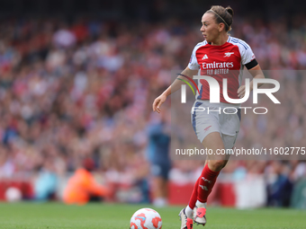 Katie McCabe during the Barclays FA Women's Super League match between Arsenal and Manchester City at the Emirates Stadium in London, Englan...