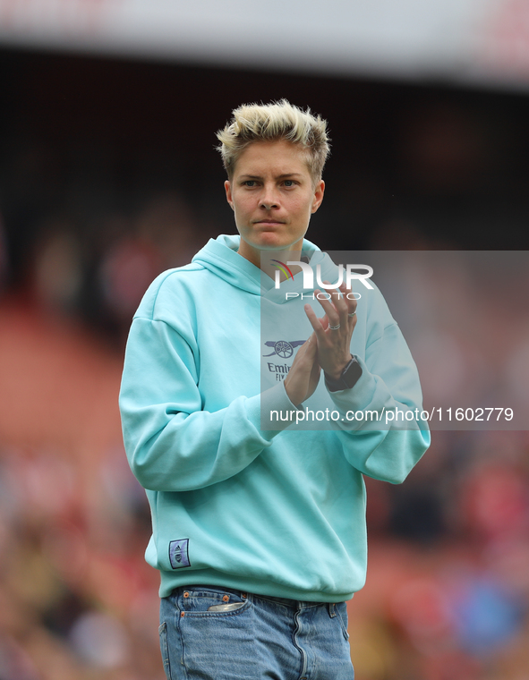 Lina Hurtig after the Barclays FA Women's Super League match between Arsenal and Manchester City at the Emirates Stadium in London, England,...