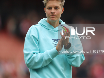 Lina Hurtig after the Barclays FA Women's Super League match between Arsenal and Manchester City at the Emirates Stadium in London, England,...