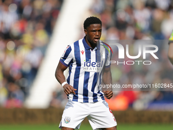 Josh Maja of West Bromwich Albion during the Sky Bet Championship match between West Bromwich Albion and Plymouth Argyle at The Hawthorns in...