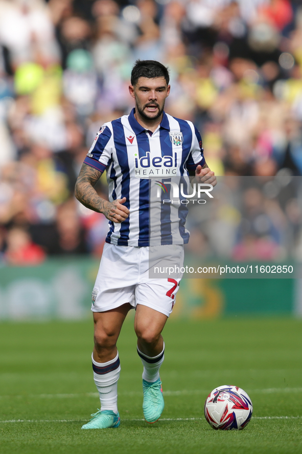 Alex Mowatt of West Bromwich Albion during the Sky Bet Championship match between West Bromwich Albion and Plymouth Argyle at The Hawthorns...