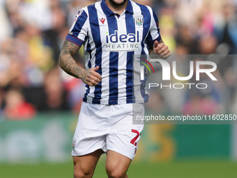 Alex Mowatt of West Bromwich Albion during the Sky Bet Championship match between West Bromwich Albion and Plymouth Argyle at The Hawthorns...